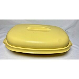 Tupperware 1273-4‎ 1274-1 1275-5 Harvest Gold Microwave Veggie Steamer Strainer